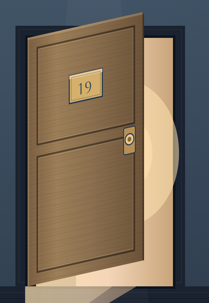 Refined illustrated door